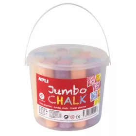   Aszfaltkréta, kerek, jumbo, 20 darabos, APLI, vegyes színek (LCA14855)