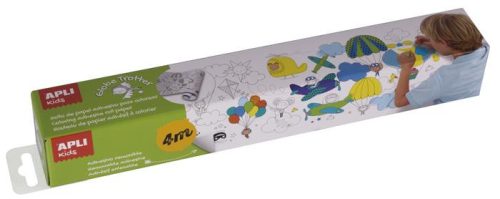 Színező tekercs, öntapadó, APLI Kids Globe trotter, közlekedés (LCA14885)