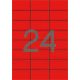 Etikett, 70x37 mm, színes, APLI, piros, 480 etikett/csomag (LCA1593)