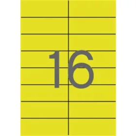   Etikett, 105x37 mm, színes, APLI, sárga, 320 etikett/csomag (LCA1595)