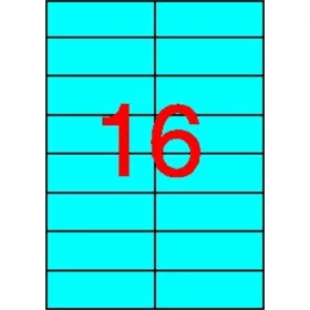   Etikett, 105x37 mm, színes, APLI, kék, 320 etikett/csomag (LCA1596)