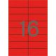 Etikett, 105x37 mm, színes, APLI, piros, 320 etikett/csomag (LCA1597)