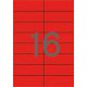 Etikett, 105x37 mm, színes, APLI, piros, 320 etikett/csomag (LCA1597)