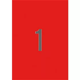   Etikett, 210x297 mm, színes, APLI, piros, 20 etikett/csomag (LCA1601)