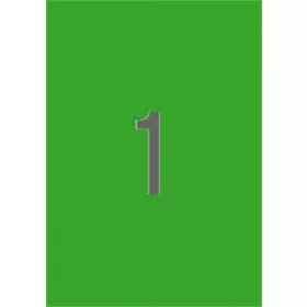   Etikett, 210x297 mm, színes, APLI, zöld, 20 etikett/csomag (LCA1602)
