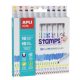 Filctoll készlet, nyomda, APLI Kids Markers Duo Stamps, 10 különböző szín és minta (LCA16807)