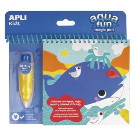   Színezőfüzet, vízbázisú, APLI Kids Aqua Fun, tengeri állatok (LCA17148)