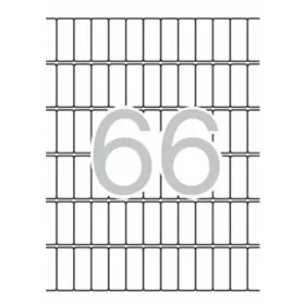   Etikett, 12x30 mm, kerekített sarkú, A5 hordozón, APLI, 990 etikett/csomag (LCA1861)