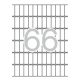 Etikett, 12x30 mm, kerekített sarkú, A5 hordozón, APLI, 990 etikett/csomag (LCA1861)