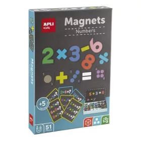   Mágneses készségfejlesztő készlet, 51 db, APLI Kids Magnets számok (LCA19444)