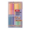Színes ceruza készlet, kétvégű, háromszögletű, APLI Pastel Duo, 24 különböző pasztel  szín (LCA20083D)