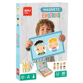   Mágneses készségfejlesztő készlet, 30 db, APLI Kids Magnets, érzelmek (LCA20368)
