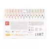 Filctoll készlet, 2,5 mm, kimosható, nyomda, APLI Kids Stamps, 14 különböző szín és minta (LCA20622)