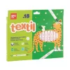 Textilfilc, 2,5-4,2 mm, kétvégű, APLI Kids Textile, 18 különböző szín (LCA20628)