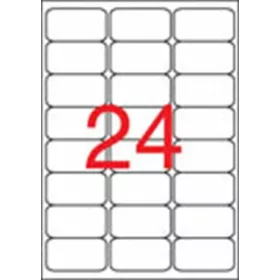   Etikett, univerzális, 64x33,9 mm, kerekített sarkú, APLI, 2400 etikett/csomag (LCA2409)