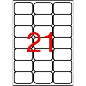   Etikett, univerzális, 63,5x38,1 mm, kerekített sarkú, APLI, 2100 etikett/csomag (LCA2414)