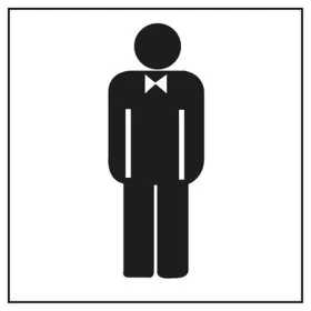 Információs matrica, férfi mosdó, APLI (LCA836)
