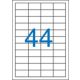 Etikett, univerzális, 48,5x25,4 mm, VICTORIA PAPER, 4400 etikett/csomag (LCV11366)