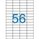 Etikett, univerzális, 52,5x21,2 mm, VICTORIA PAPER, 5600 etikett/csomag (LCV11384)