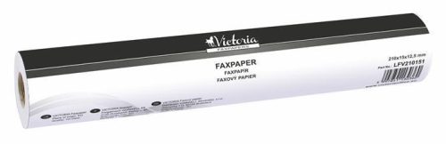 Faxpapír, 210 mm x 15 m x 12,5 mm, VICTORIA PAPER (LFV210151)