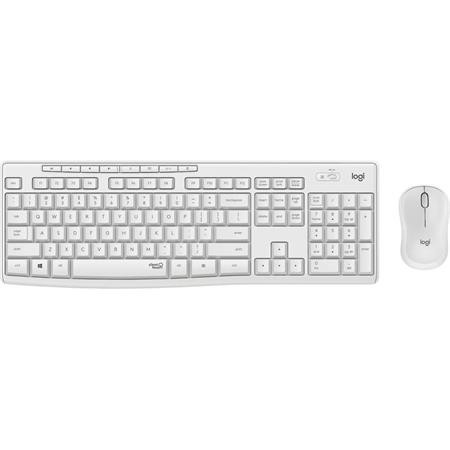Egér- és billentyűzet készlet, vezeték nélküli, USB, LOGITECH, MK295, piszkosfehér (LGBEM295W)