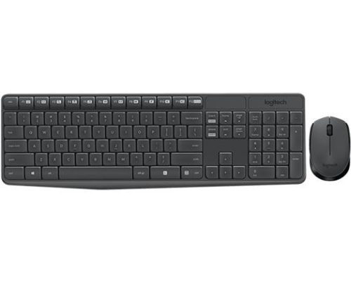 Egér- és billentyűzet készlet, vezeték nélküli, USB, HUN, LOGITECH MK235 (LGBMK235)