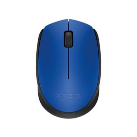   Egér, vezeték nélküli, optikai, közepes méret, USB, LOGITECH M171, kék (LGEM171BL)