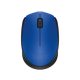 Egér, vezeték nélküli, optikai, közepes méret, USB, LOGITECH M171, kék (LGEM171BL)