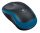Egér, vezeték nélküli, optikai, közepes méret, USB, LOGITECH M185, kék (LGEM185B)