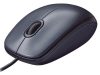 Egér, vezetékes, optikai, normál méret, USB, LOGITECH M90, sötétszürke (LGEM90G)