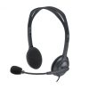 Fejhallgató, mikrofonnal, vezetékes, LOGITECH H111, fekete (LGFH111)