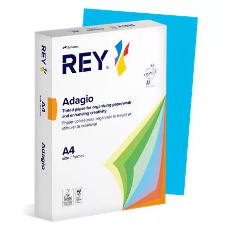 Másolópapír, színes, A4, 80 g, REY Adagio, intenzív kék (LIPAD48IK)