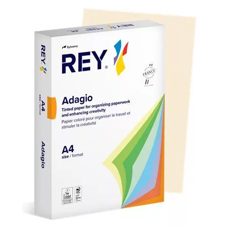 Másolópapír, színes, A4, 80 g, REY Adagio, pasztell csontszín (LIPAD48PE)