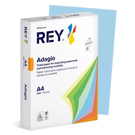 Másolópapír, színes, A4, 80 g, REY Adagio, pasztell kék (LIPAD48PK)