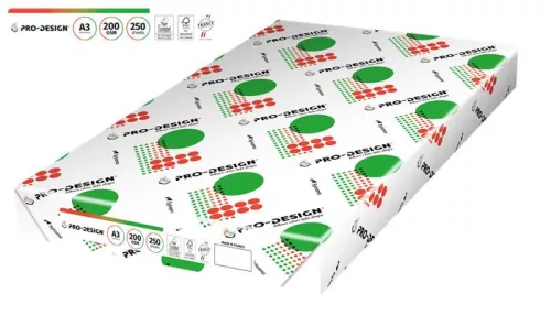 Másolópapír, digitális, A3, 200 g, PRO-DESIGN (LIPPD3200)