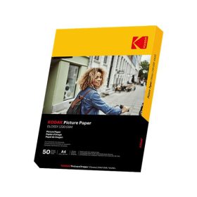   Fotópapír, tintasugaras, A4, 230 g, fényes, KODAK Fine Art (LKO9891267)