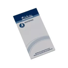   Jegyzettömb, 65x130 mm, 5x50 lap, sima, VICTORIA OFFICE (LL05)