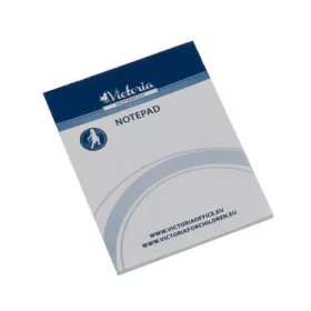 Jegyzettömb, A7, 5x50 lap, sima, VICTORIA OFFICE (LL06)