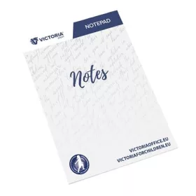   Jegyzettömb, A4, 5x50 lap, vonalas, VICTORIA OFFICE, fehér (LL09)