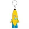 Kulcstartó, LED világítással, LEGO Banana Guy (LLGLKE118)