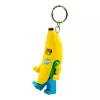Kulcstartó, LED világítással, LEGO Banana Guy (LLGLKE118)