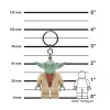 Kulcstartó, LED világítással, LEGO Star Wars Yoda (LLGLKE11H)