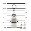 Kulcstartó, LED világítással, LEGO Star Wars Stormtrooper (LLGLKE12H)
