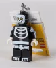Kulcstartó, LED világítással, LEGO Skeleton Guy (LLGLKE137H)