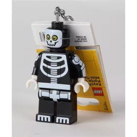   Kulcstartó, LED világítással, LEGO Skeleton Guy (LLGLKE137H)