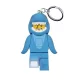 Kulcstartó, LED világítással, LEGO Shark Suit Guy (LLGLKE155)