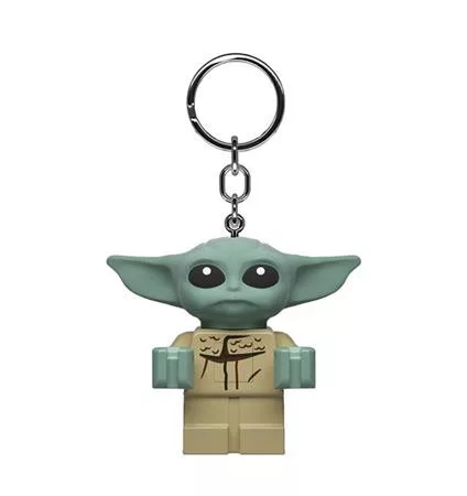Kulcstartó, LED világítással, LEGO Star Wars The Mandolarian - Grogu (LLGLKE179A)
