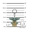 Kulcstartó, LED világítással, LEGO Star Wars The Mandolarian - Grogu (LLGLKE179A)