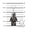 Kulcstartó, LED világítással, LEGO Star Wars The Mandolarian 2 (LLGLKE187H)