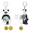 Kulcstartó, LED világítással, LEGO Panda Guy (LLGLKE195H)